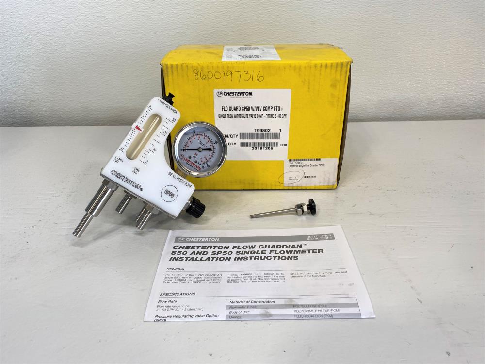 Chesterton Flow Guardian SP50 Seal Monitor 0 to 50 GPH #199802